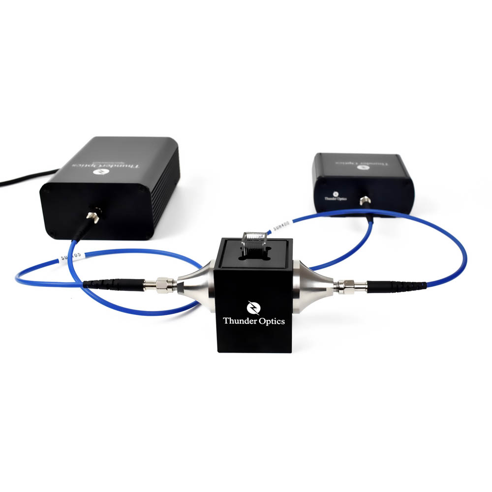 Cuvette Holder Settings include the cuvette holder, the Mini LS and SMA Spectrometer